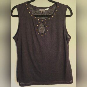 Essentials Milano Semi-sheer Studded Tank size Large